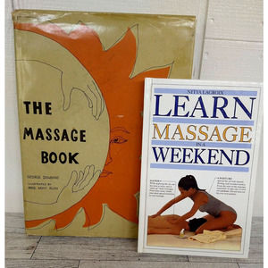 VALUE BUNDLE - Lot of 2 - Massage Books - Hippie Zen Alternative Healing